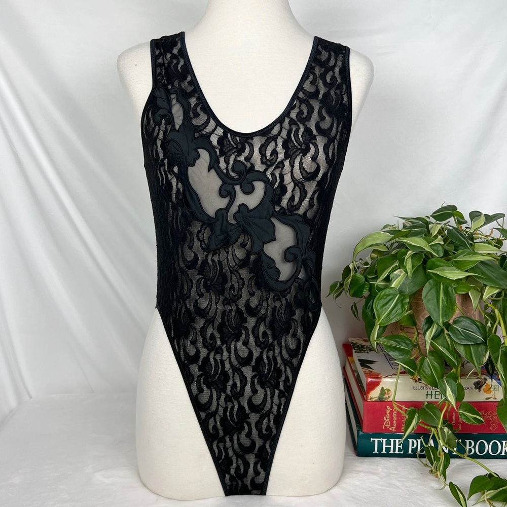Vintage Sheer Lace Body Suit